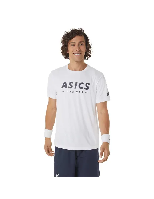 Camiseta Asics Men Court Tennis Graphic Tee 2041a259-100  | Ofertas de pádel